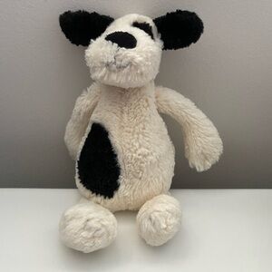 Jellycat Black and White Plush Dog